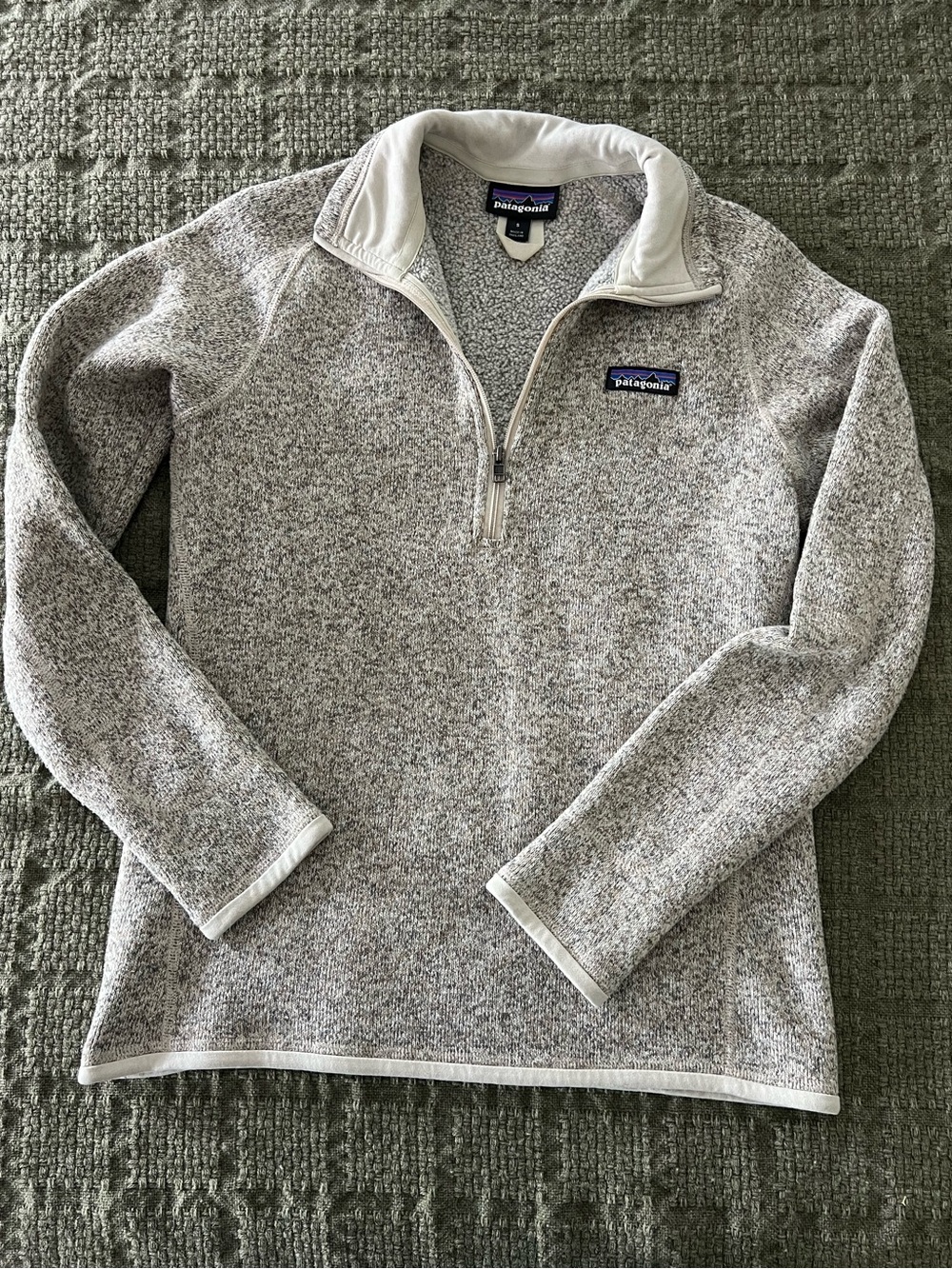 Patagonia Women's Better Sweater 1/4 Zip Pullover in the color Pelican